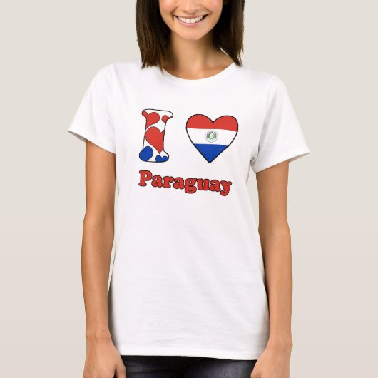 I Liebe Paraguay T-Shirt (Vorderseite)