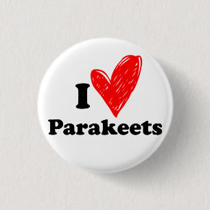 I Liebe Parakets Button