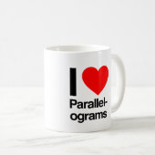 i Liebe Parallelogramme Kaffeetasse (VorderseiteRechts)