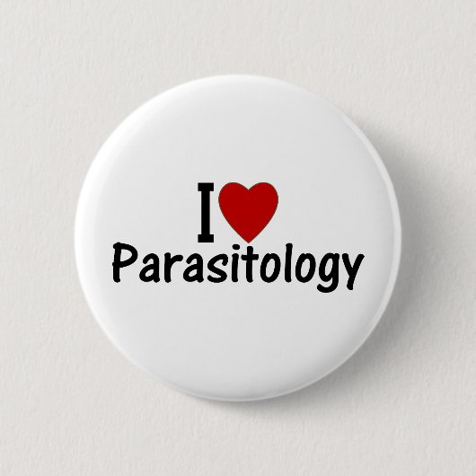I Liebe Parasitologie Button (Vorderseite)