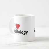 I Liebe Parasitologie Kaffeetasse (Vorderseite Links)