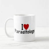 I Liebe Parasitologie Kaffeetasse (Links)