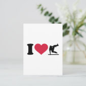I Liebe Parcouring Postkarte (Stehend Vorderseite)
