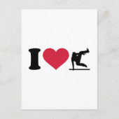 I Liebe Parcouring Postkarte (Vorderseite)