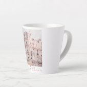 I Liebe Paris Architektur Vintages Gebäude Latte Milchtasse (Rechte Ecke)