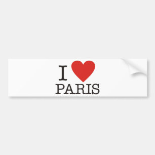 I Liebe Paris Autoaufkleber
