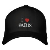 I Liebe Paris Bestickte Kappe (Vorderseite)