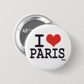 I Liebe Paris Button (Vorne & Hinten)