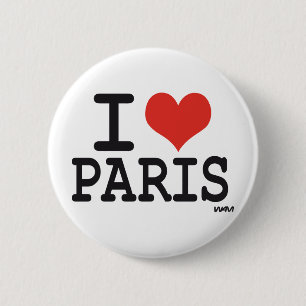 I Liebe Paris Button