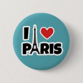 I Liebe Paris Button (Vorderseite)