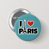 I Liebe Paris Button (Vorne & Hinten)