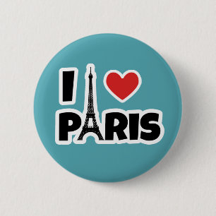 I Liebe Paris Button