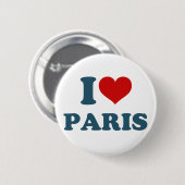 I Liebe Paris Button (Vorne & Hinten)