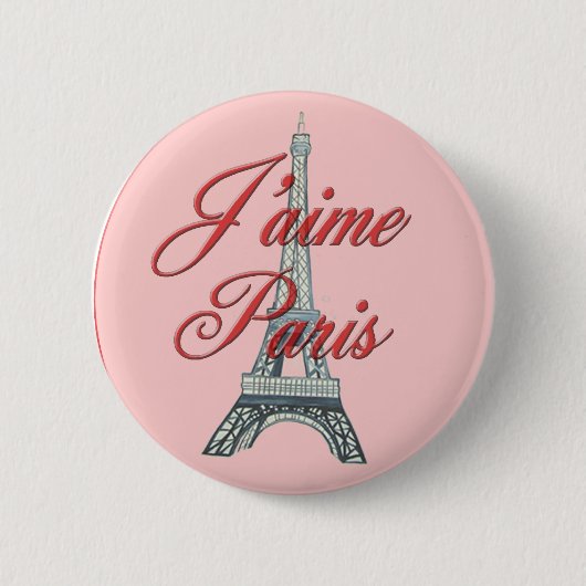 I Liebe Paris Button (Vorderseite)