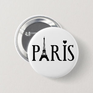 I Liebe Paris Button