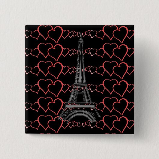 I Liebe Paris, Button Eiffelturm (Vorderseite)
