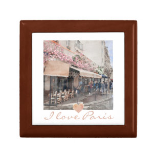 I Liebe Paris Cafe Jewelry Box Erinnerungskiste
