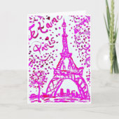 I Liebe Paris Card<Blank Inside> Einladung (Vorderseite)