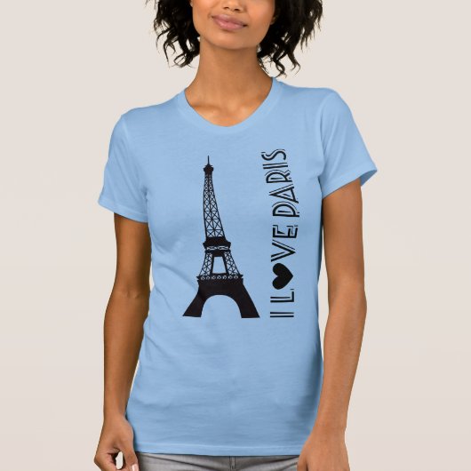 I Liebe Paris | Der Eiffelturm T-Shirt (Vorderseite)