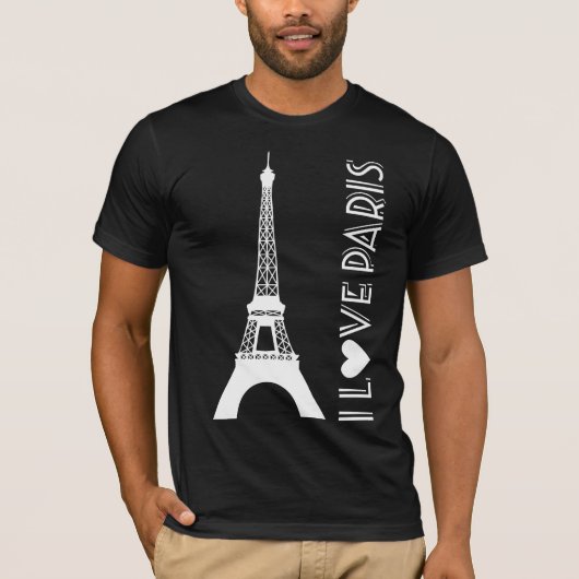 I Liebe Paris | Der Eiffelturm T-Shirt (Vorderseite)