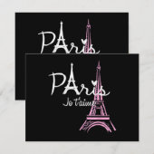 I Liebe Paris Eiffel Tower Frankreich (Vorne/Hinten)