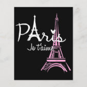 I Liebe Paris Eiffel Tower Frankreich (Rückseite)