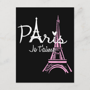 I Liebe Paris Eiffel Tower Frankreich Begleitkarte