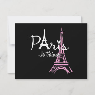 I Liebe Paris Eiffel Tower Frankreich Feiertagskarte