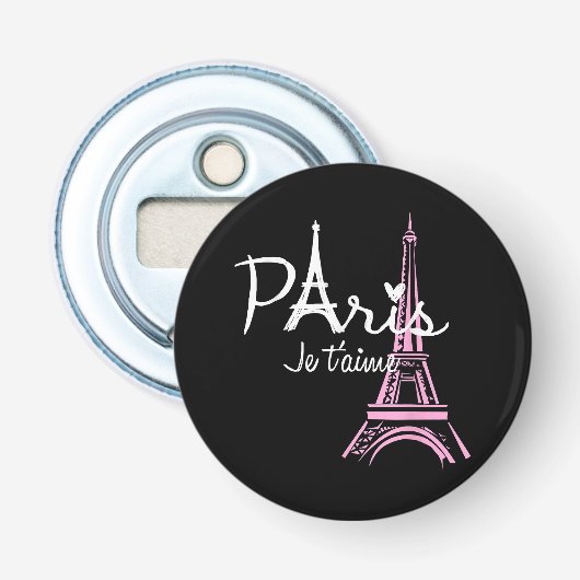 I Liebe Paris Eiffel Tower Frankreich Flaschenöffner (Vorderseite)