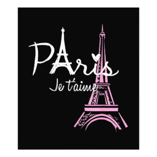 I Liebe Paris Eiffel Tower Frankreich Fotodruck