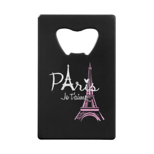 I Liebe Paris Eiffel Tower Frankreich Geldbeutel Flaschenöffner