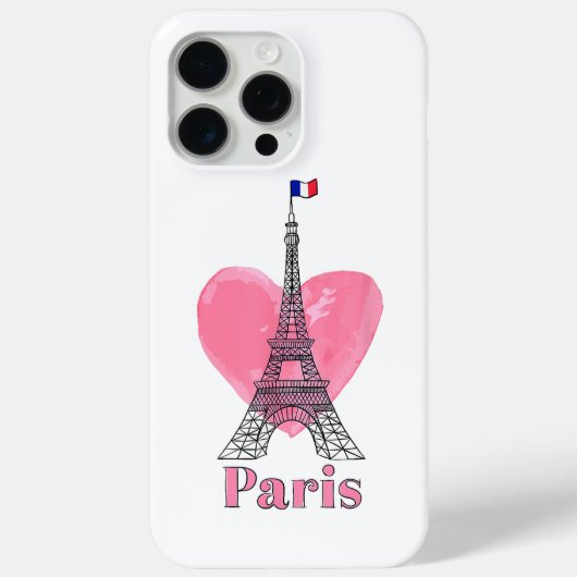 I Liebe Paris Eiffel Tower Frankreich Geschenk Case-Mate iPhone Hülle (Rückseite)