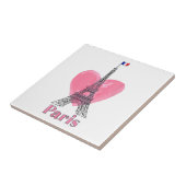 I Liebe Paris Eiffel Tower Frankreich Geschenk Fliese (Seite)