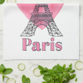 I Liebe Paris Eiffel Tower Frankreich Geschenk Geschirrtuch (Gefaltet)