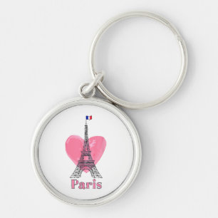 I Liebe Paris Eiffel Tower Frankreich Geschenk Schlüsselanhänger