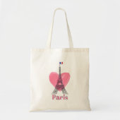 I Liebe Paris Eiffel Tower Frankreich Geschenk Tragetasche (Vorne)