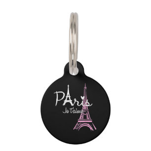 I Liebe Paris Eiffel Tower Frankreich Haustiermarke
