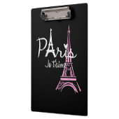 I Liebe Paris Eiffel Tower Frankreich Klemmbrett (Links)
