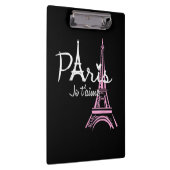 I Liebe Paris Eiffel Tower Frankreich Klemmbrett (Rechts)