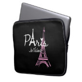 I Liebe Paris Eiffel Tower Frankreich Laptopschutzhülle (Vorderseite Links)