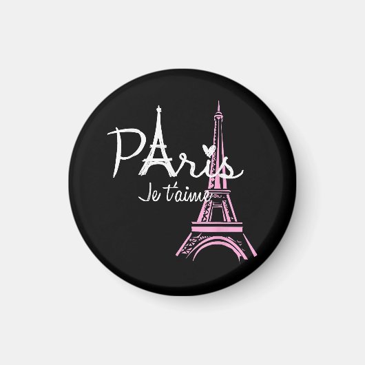 I Liebe Paris Eiffel Tower Frankreich Magnet (Vorne)