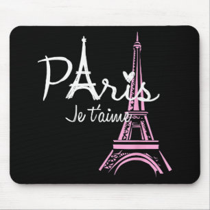 I Liebe Paris Eiffel Tower Frankreich Mousepad