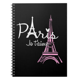 I Liebe Paris Eiffel Tower Frankreich Notizblock