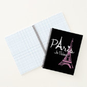 I Liebe Paris Eiffel Tower Frankreich Notizblock (Innenseite)