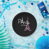 I Liebe Paris Eiffel Tower Frankreich Pappteller (Party)