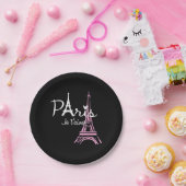 I Liebe Paris Eiffel Tower Frankreich Pappteller (Party)