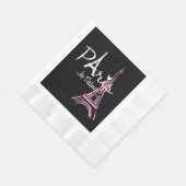 I Liebe Paris Eiffel Tower Frankreich Serviette (Ecke)