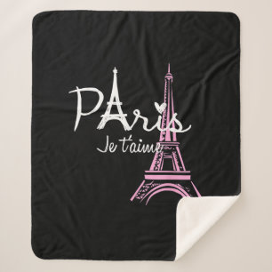 I Liebe Paris Eiffel Tower Frankreich Sherpadecke