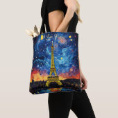 I Liebe Paris Eiffel Tower Illustration Reisen Art Tasche (Von Nahem)