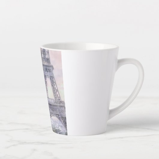 I Liebe Paris Eiffel Tower Latte Tasse (Rechts)